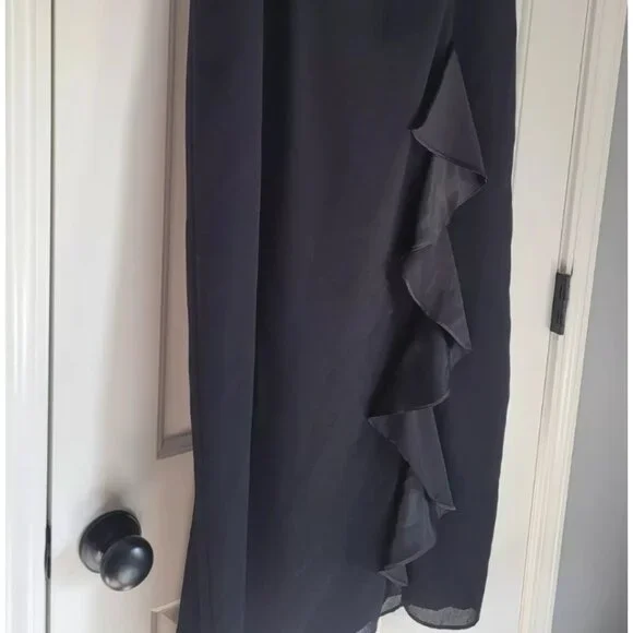 Long Black Skirt Dressy Womens Size 14/16 Dressbarn - Picture 2 of 6